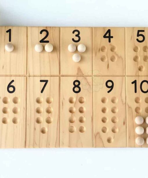 Number Board 1-10 |  Crakid ® | Waldorf Montessori School Toy
