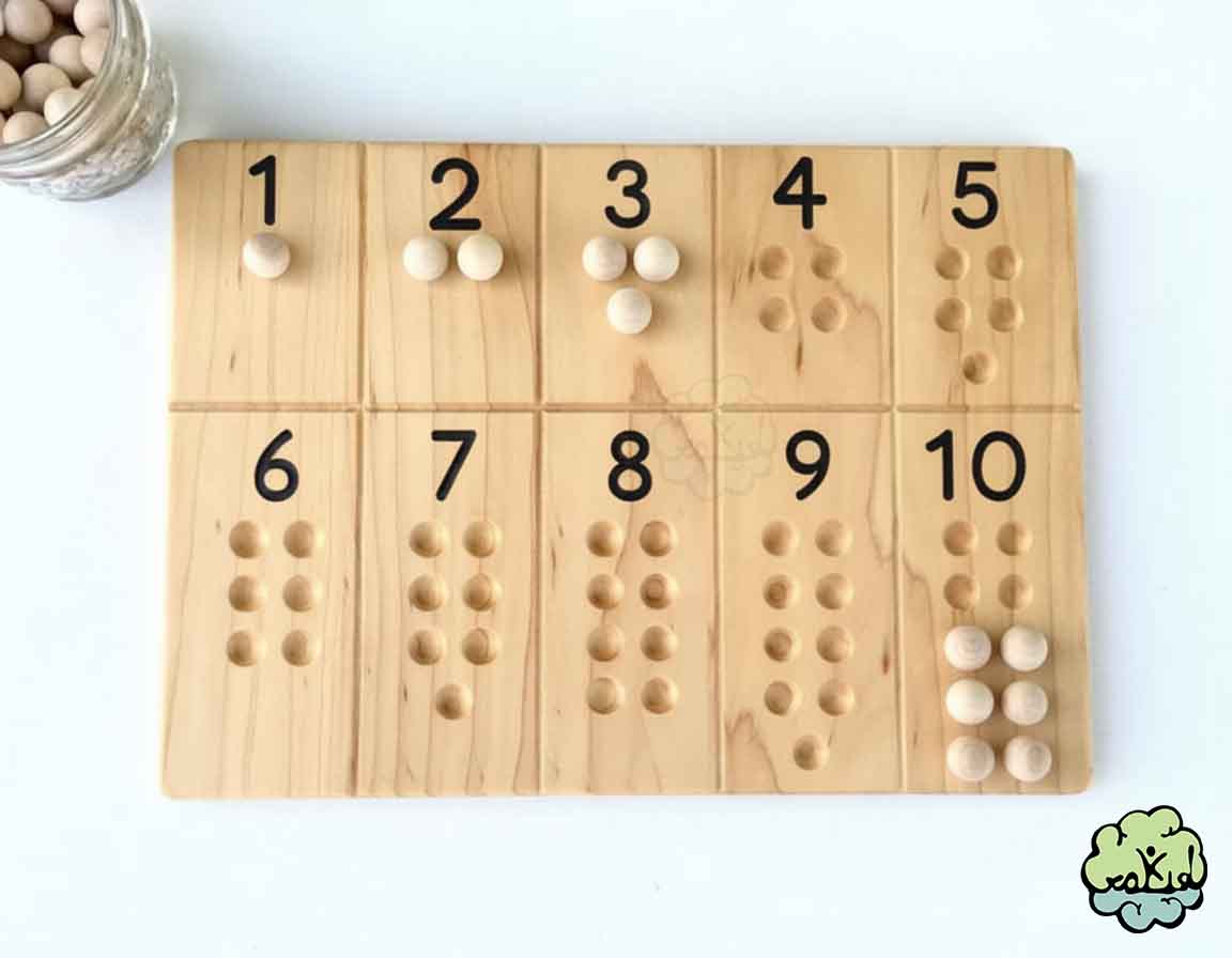 Number Board 1-10 |  Crakid ® | Waldorf Montessori School Toy