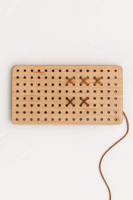 Toddler Busy lacing board | wooden waldorf toys