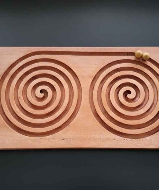 Wooden Double Spiral Board