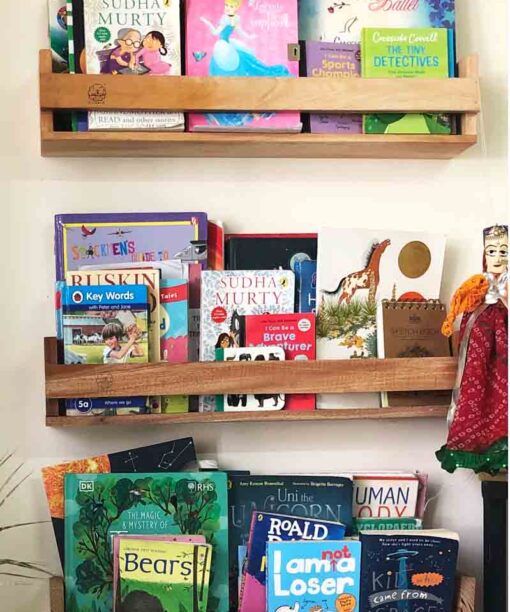 Kids Room Floating Bookshelf - Decor Preschool Furnitures