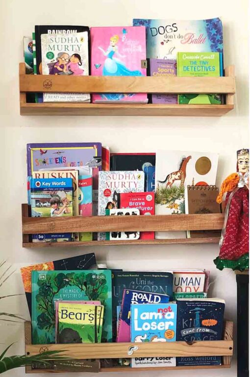 Kids Room Floating Bookshelf - Decor Preschool Furnitures