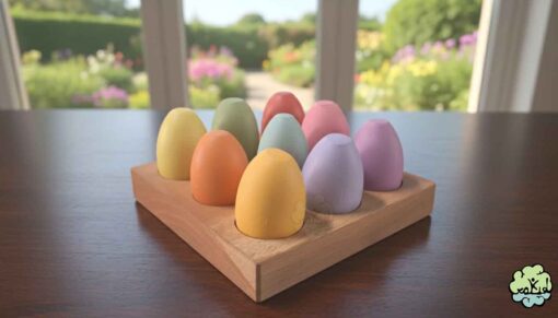 Wooden Egg Color Sorter | Easter Egg