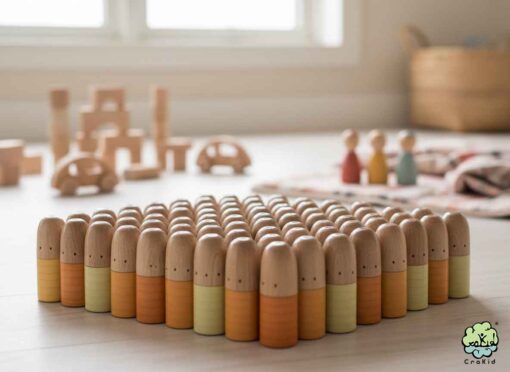 Grapat Brots Wooden Toys & Open-Ended Play | Yellow 3 nos
