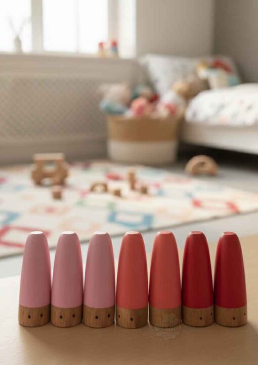 Grapat Stick Wooden Toys & Open-Ended Play | Pink 3 nos - Image 2