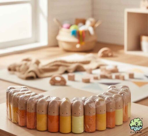 Grapat Brots Wooden Toys & Open-Ended Play | Yellow 3 nos - Image 3